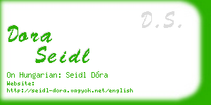 dora seidl business card